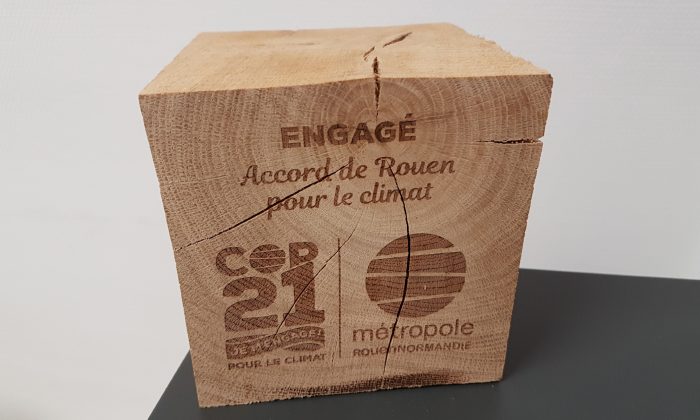 MONT-SAINT-AIGNAN : MAEV récompensé par la Métropole Rouen Normandie pour son implication dans la démarche COP21